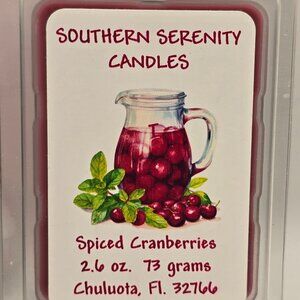 Spiced Cranberries Wax Melts Tarts FREE SHIPPING!!!
